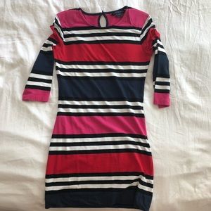 French Connection Striped Bodycon Dress